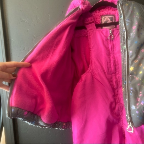 A Q girl snow outfit Size: 5/6 Color: pink/ gray - Picture 6 of 13